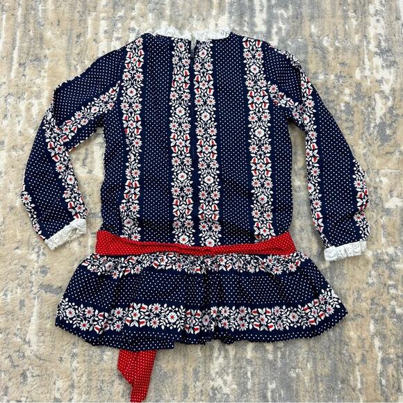 Vintage 60’s Youngland Navy Floral Dress size 6 - Picture 2 of 7